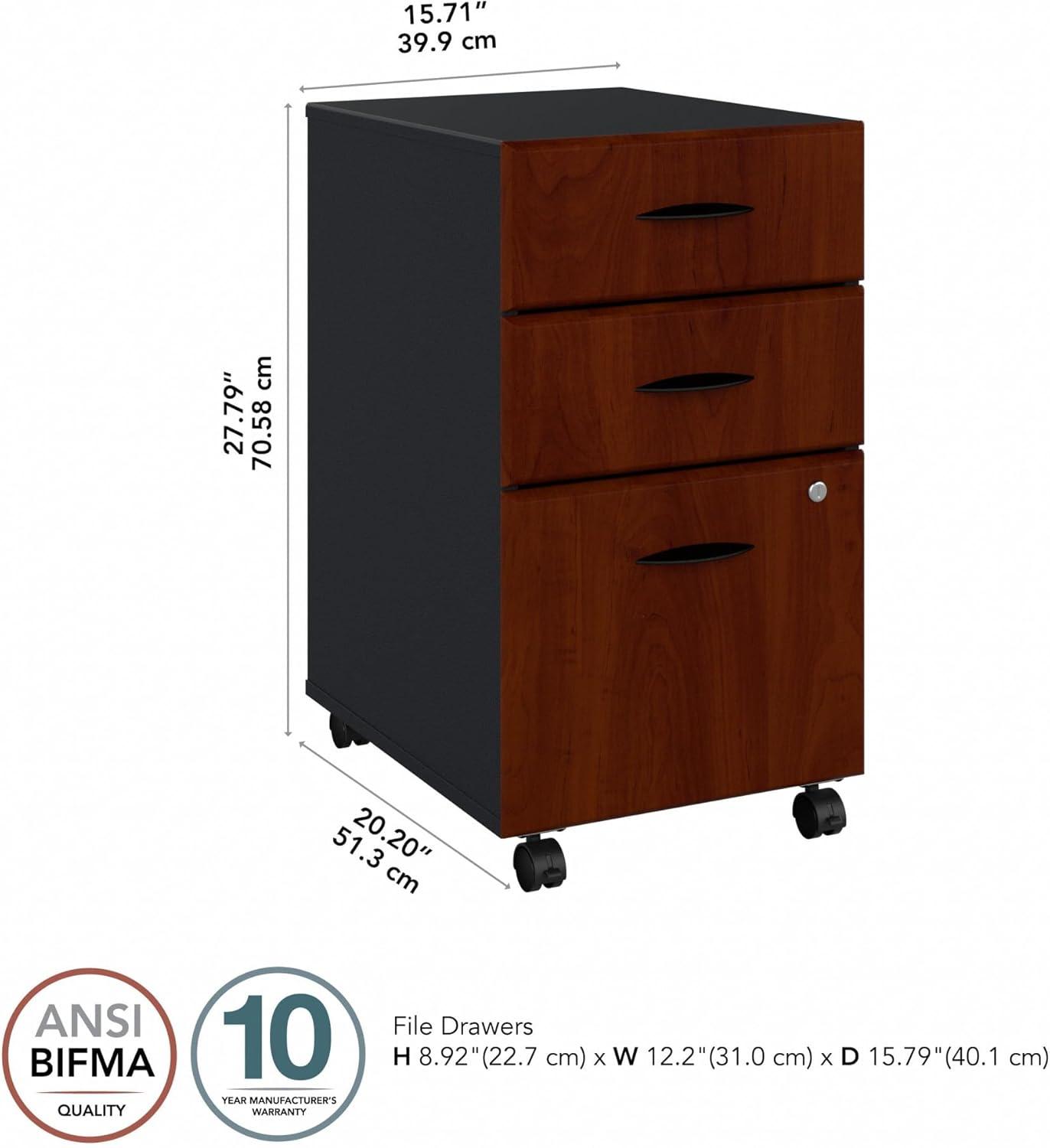 Series A 16'' Wide 3 -Drawer Mobile File Cabinet