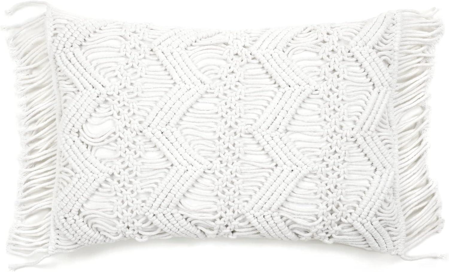 Lush Decor 100% Cotton Lumbar Rectangular Pillow Cover | Wayfair