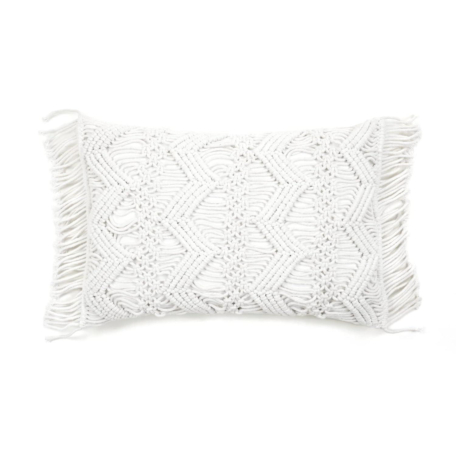 Lush Decor 100% Cotton Lumbar Rectangular Pillow Cover | Wayfair
