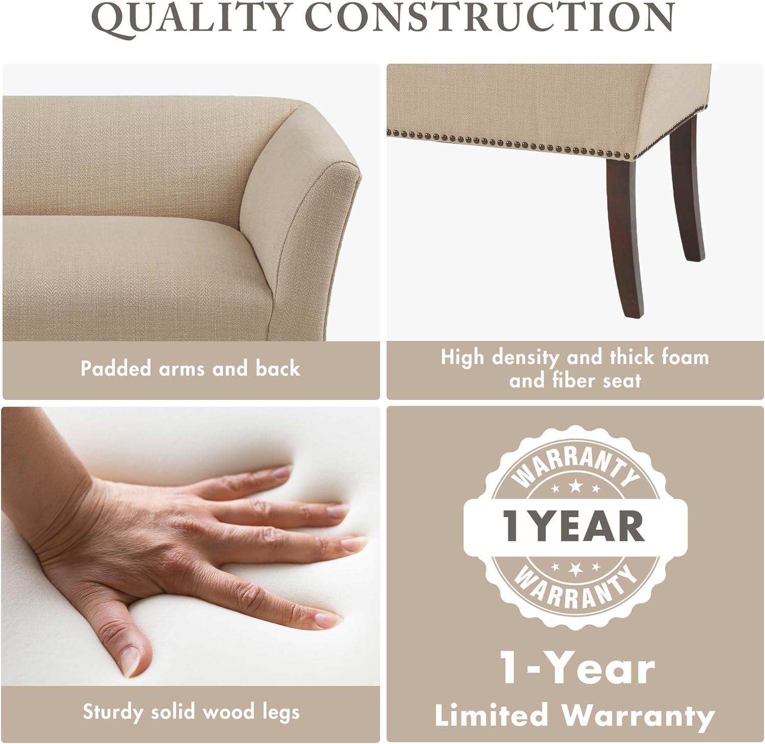 Madera Accent Bench Cream