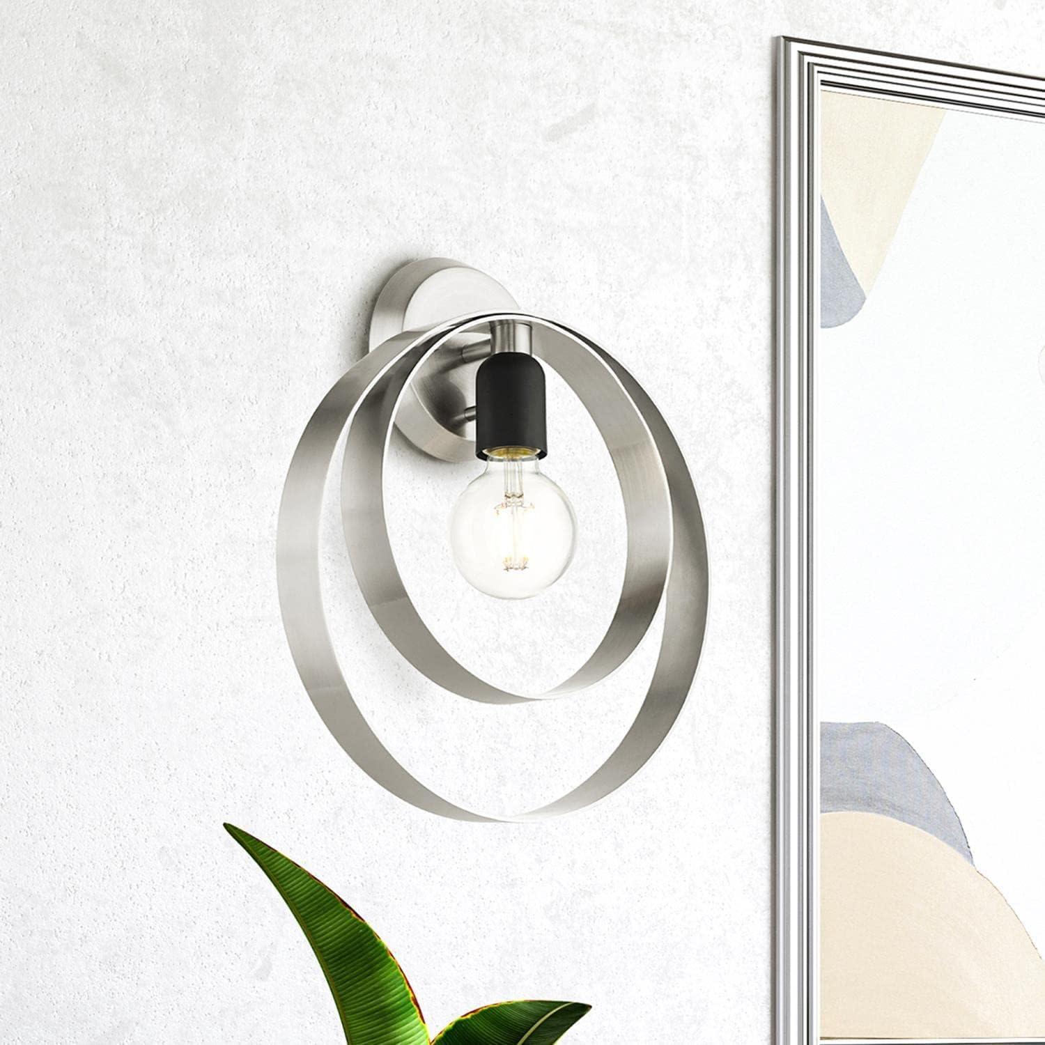Livex Lighting Modesto 1 - Light Wall Light in  Brushed Nickel