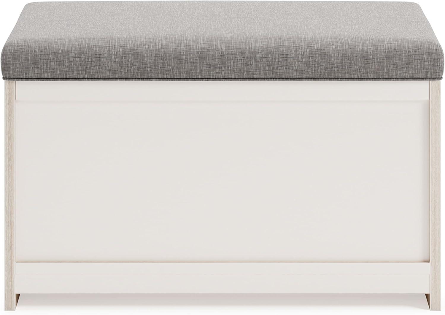 Signature Design by Ashley Casual Blariden Storage Bench, Gray/Natural