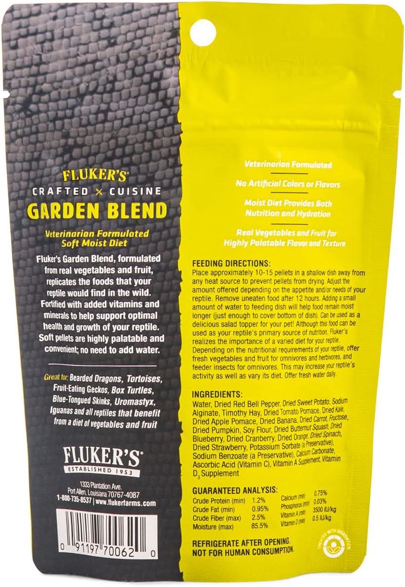 Flukers Crafted Cuisine Garden Blend Reptile Diet [Reptile, Foods Dry] 6.75 oz