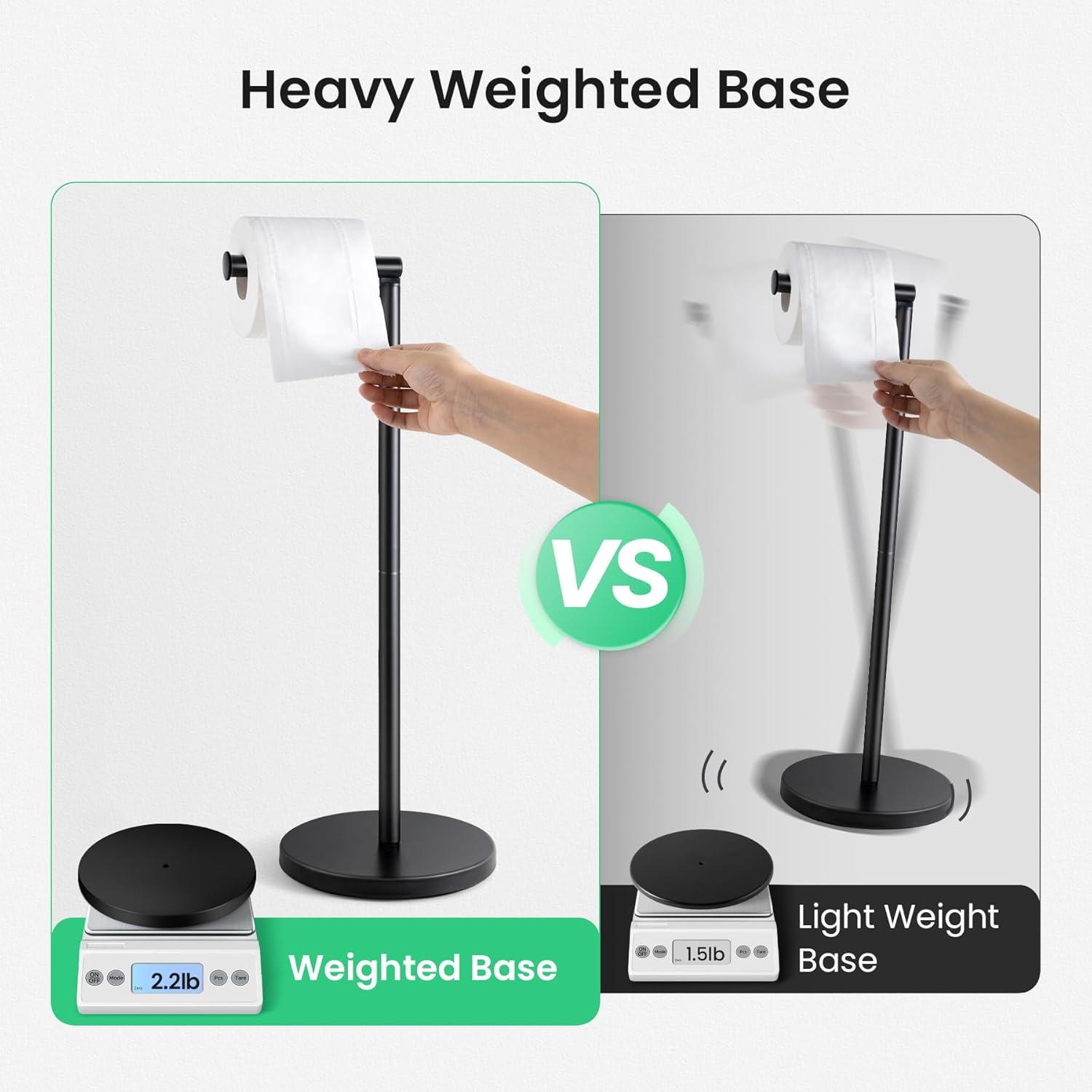 TOPEFIC HPA6LRTN02 Free Standing Toilet Paper Holder