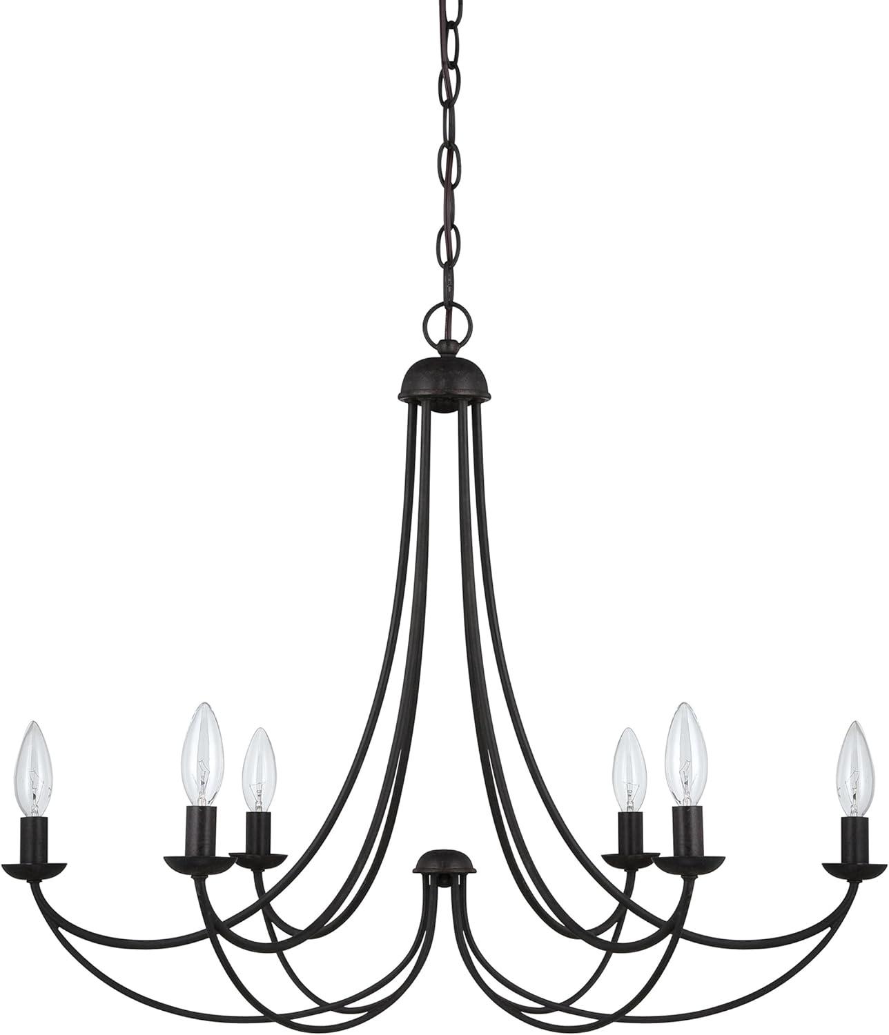 Quoizel Lighting Mirren 6 - Light Chandelier in  Imperial Bronze