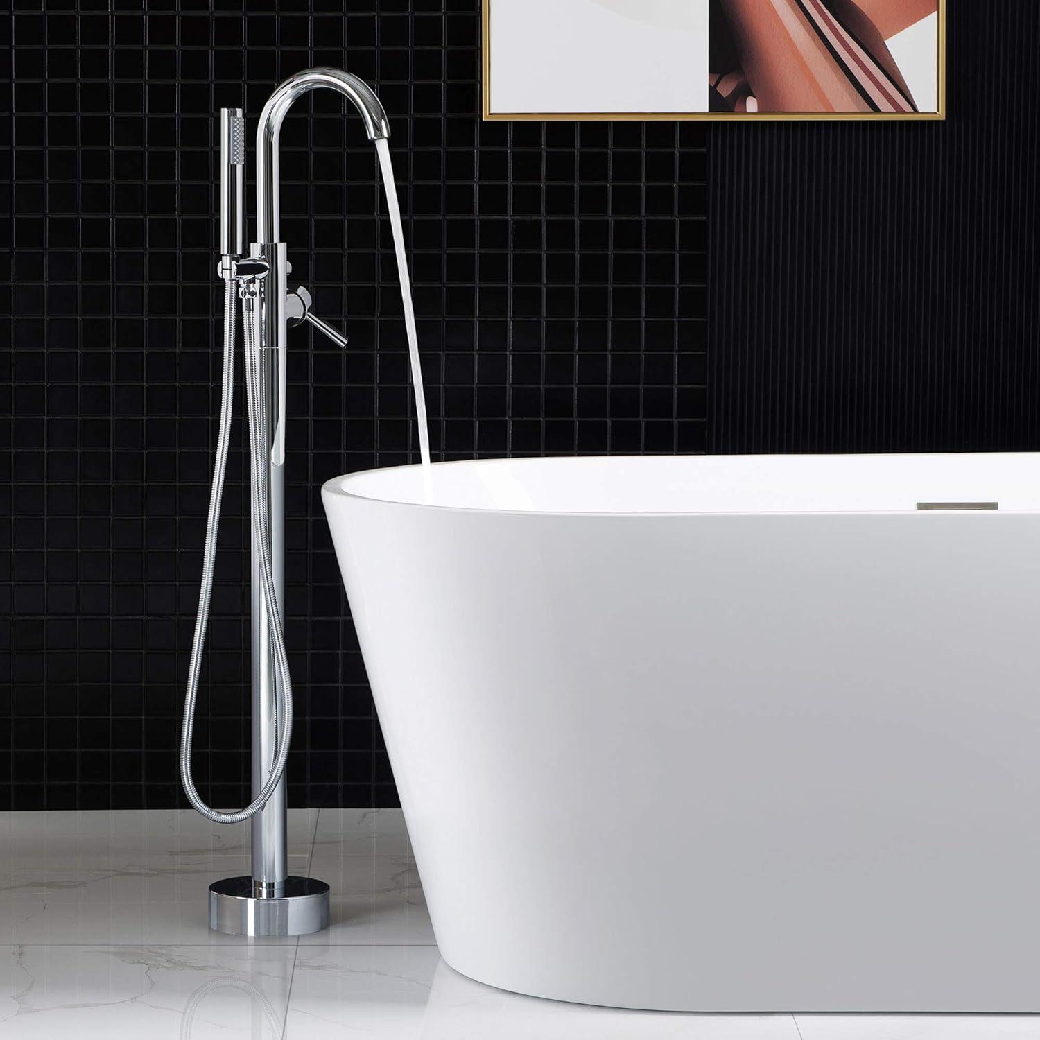 Cove 1 Handle Freestanding Tub Filler with Diverter