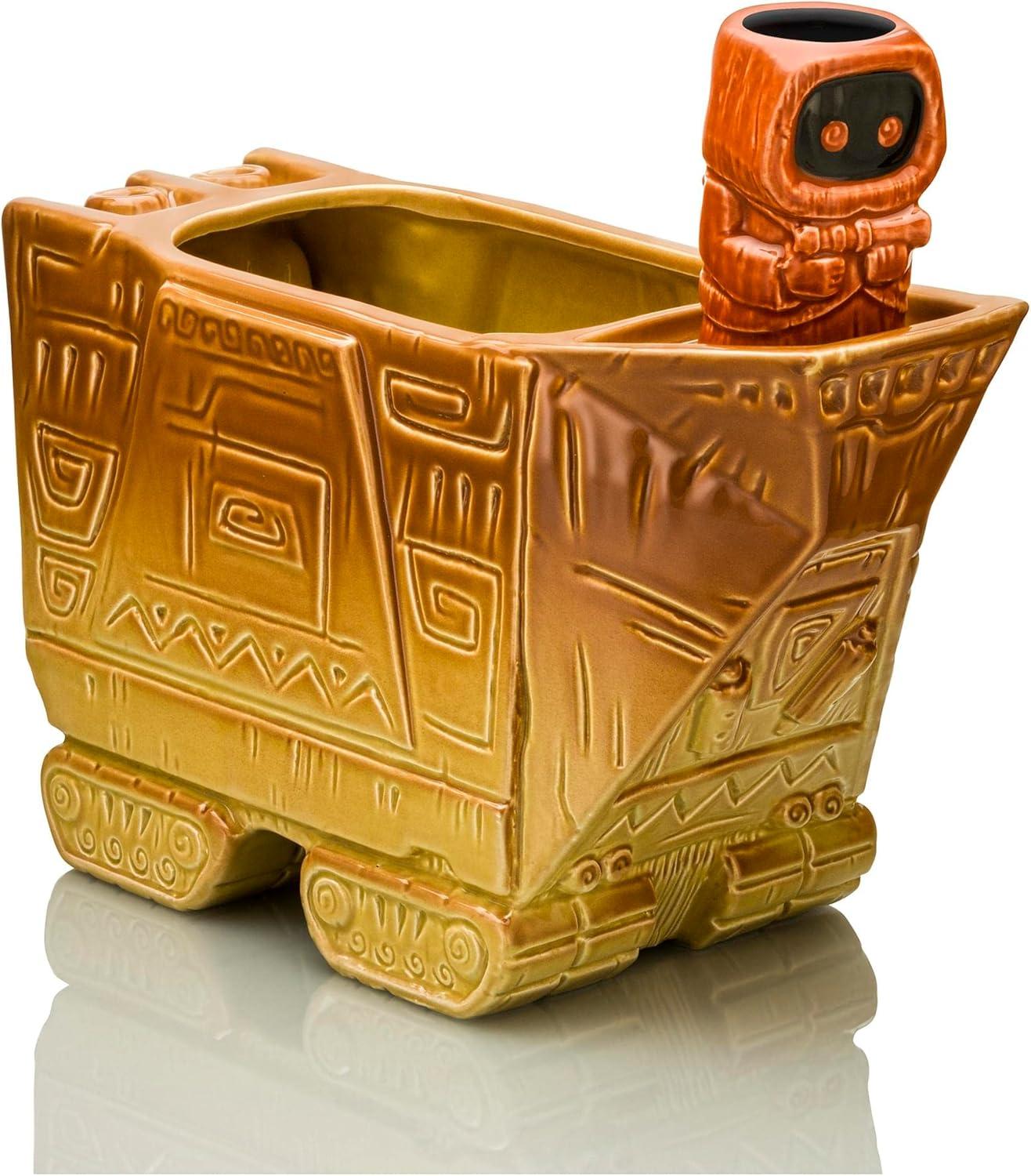Beeline Creative Geeki Tikis Star Wars Sandcrawler Punch Bowl Set With Jawa Mini Muglet