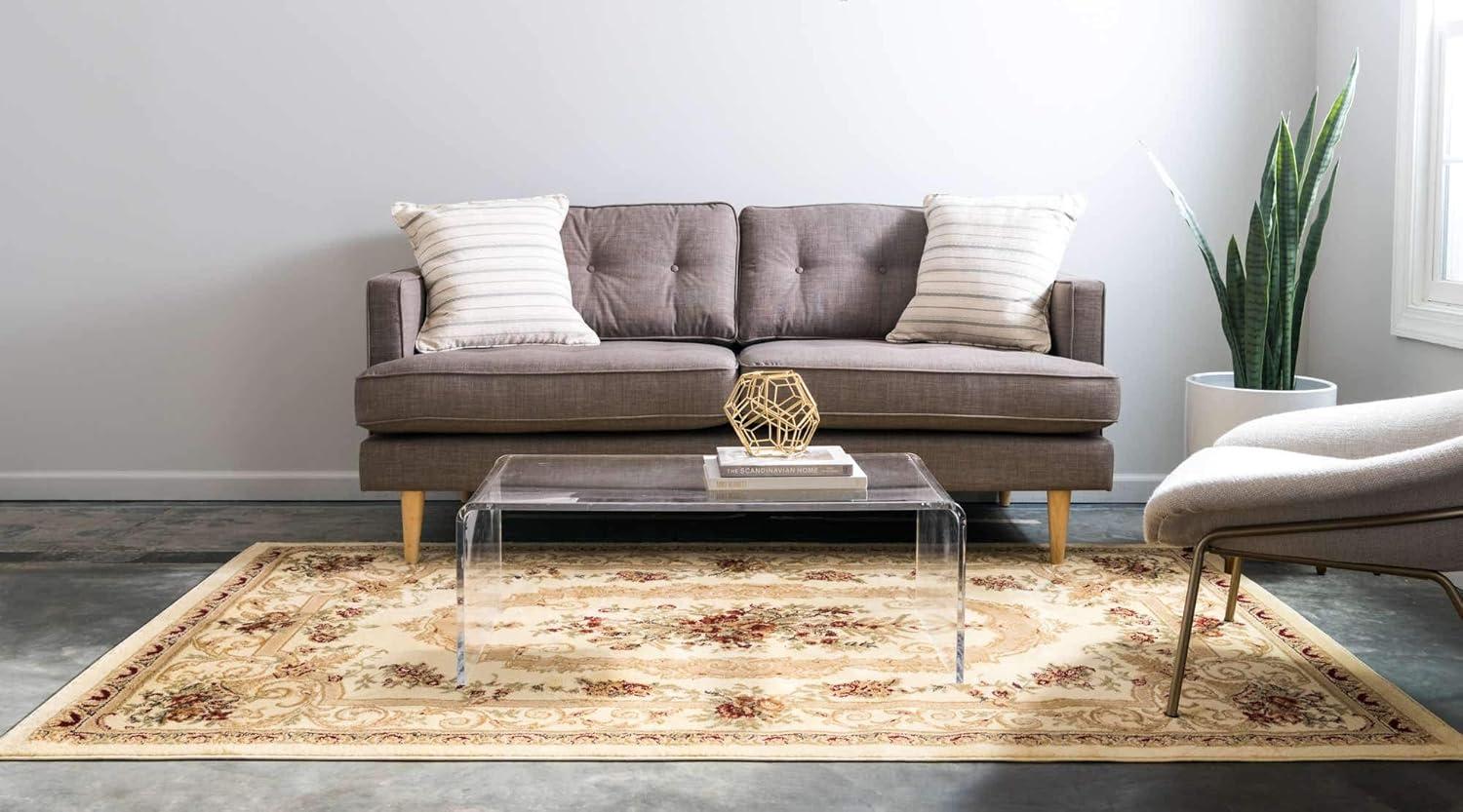 Unique Loom Versailles Collection Area Rug - Henry (10'  x 13' 1" Rectangle Cream/Green)