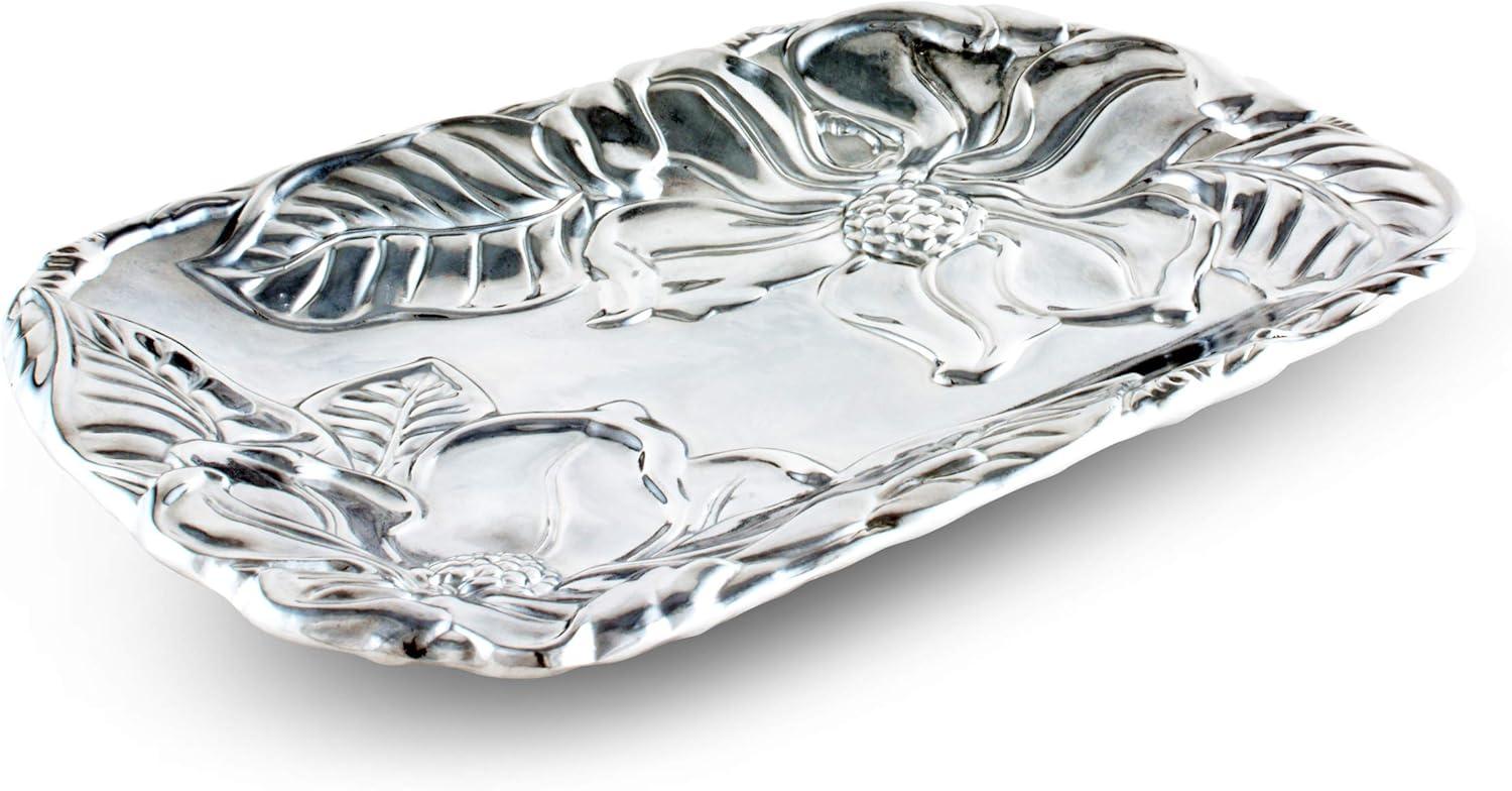 Arthur Court Designs Magnolia Aluminum Platter