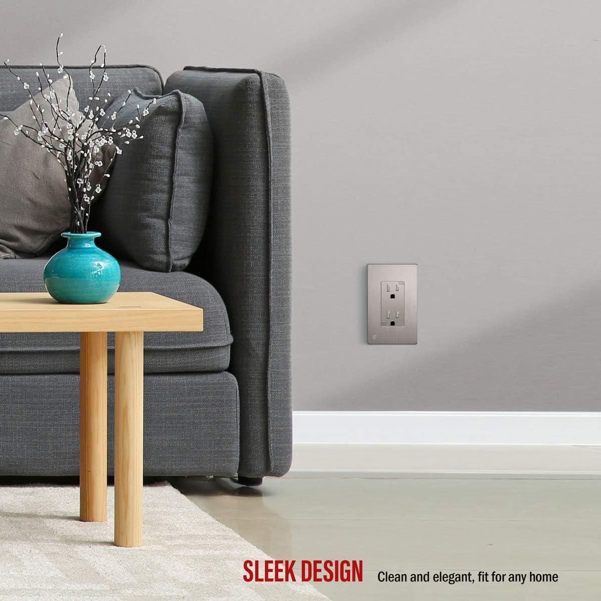 Enerlites No Subject 1 - Gang Rocker Standard Wall Plate