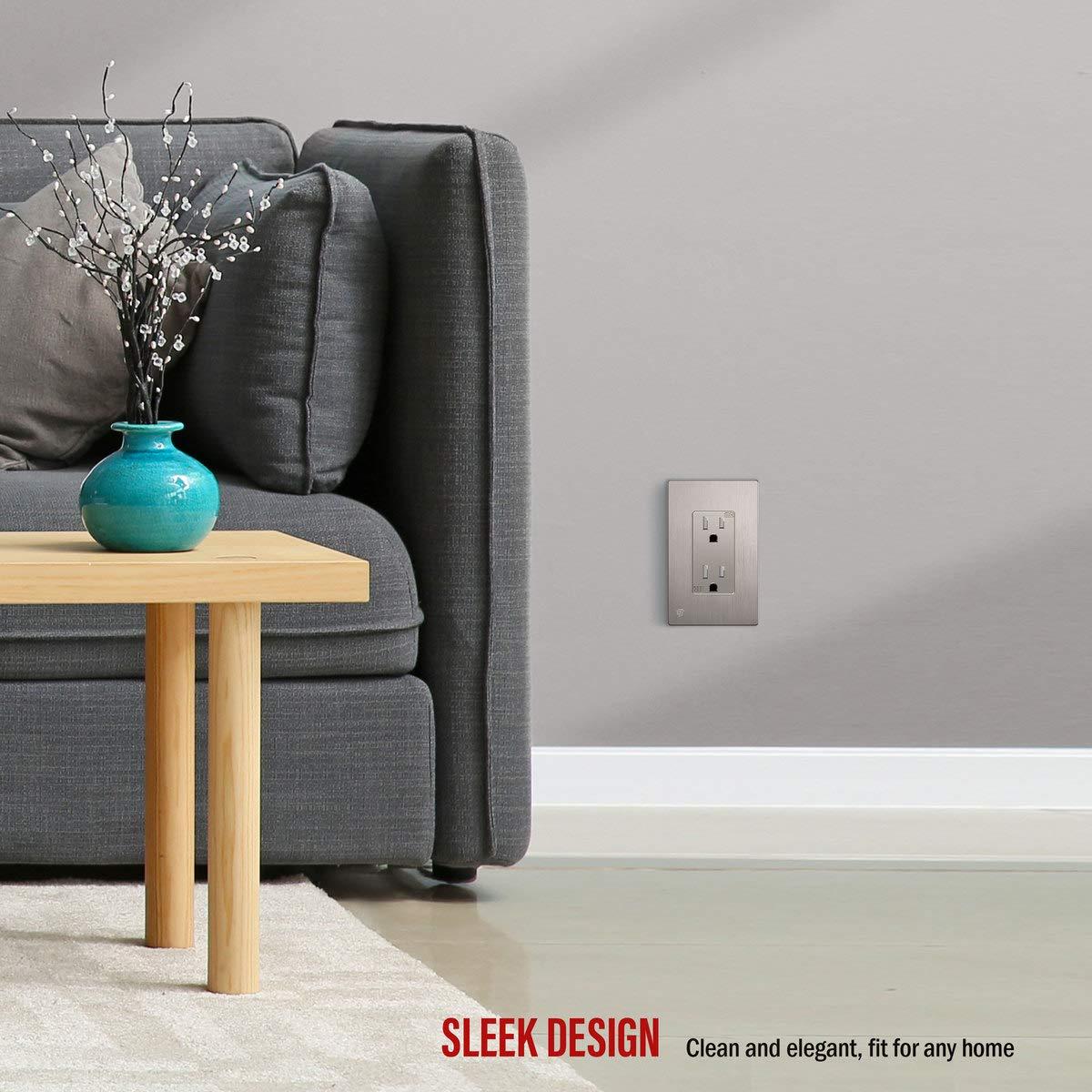 Enerlites No Subject 1 - Gang Rocker Standard Wall Plate