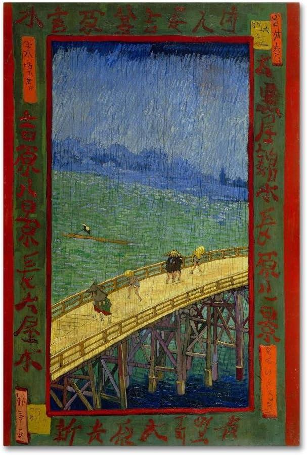 Vault W Artwork " Bridge In The Rain After Hiroshige " by Vincent Van Gogh