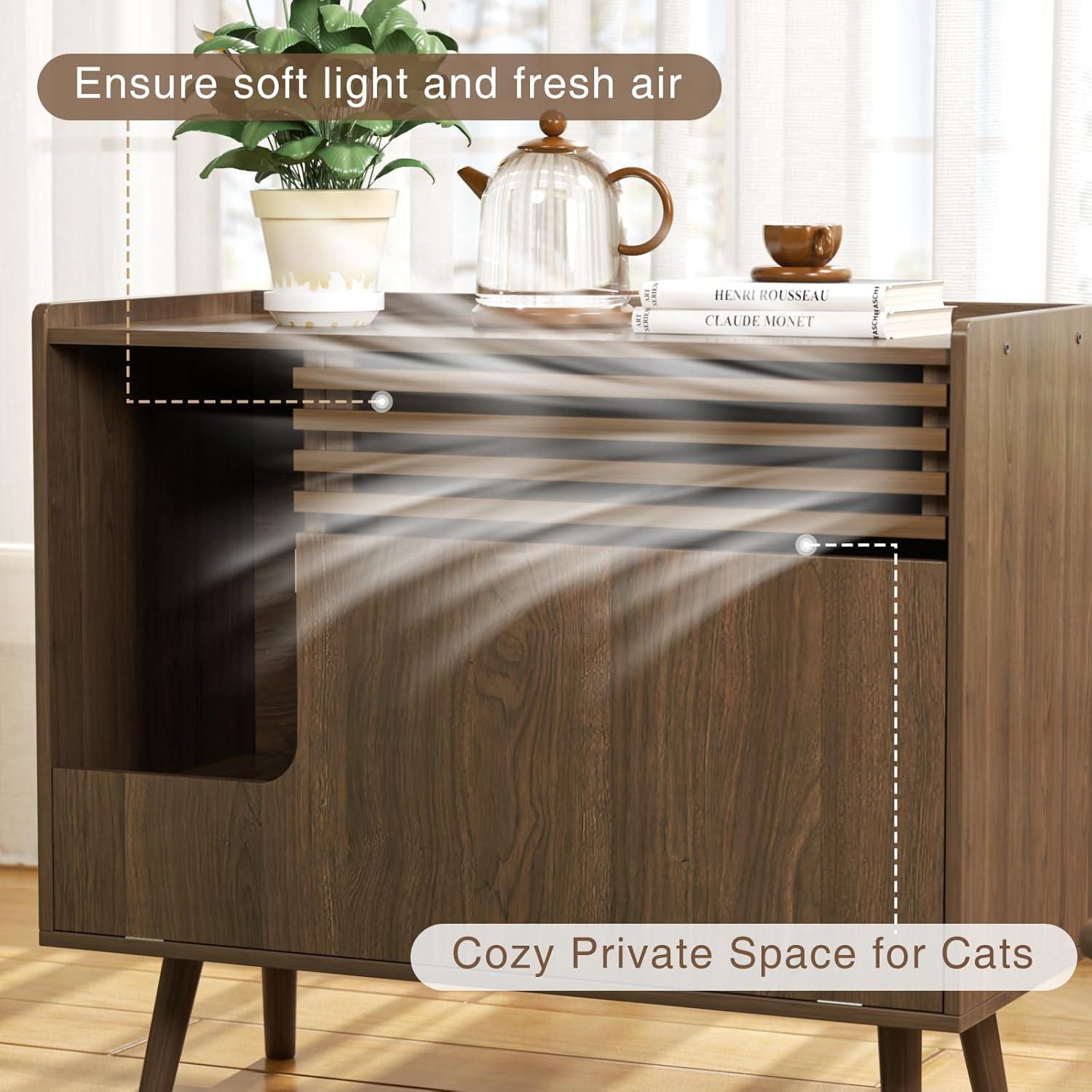 Archie & Oscar™ Cat Litter Box Enclosure With Cat Scratch Pad