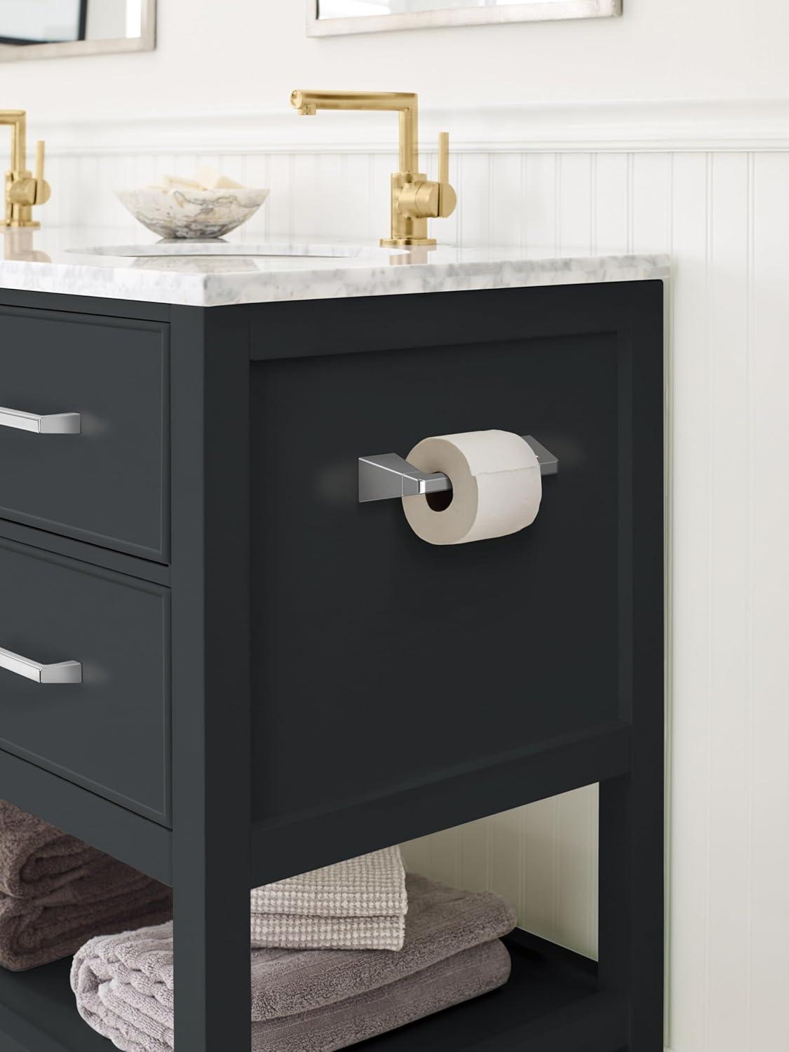 Amerock Blackrock Polished Nickel Pivoting Double Post Tissue Holder