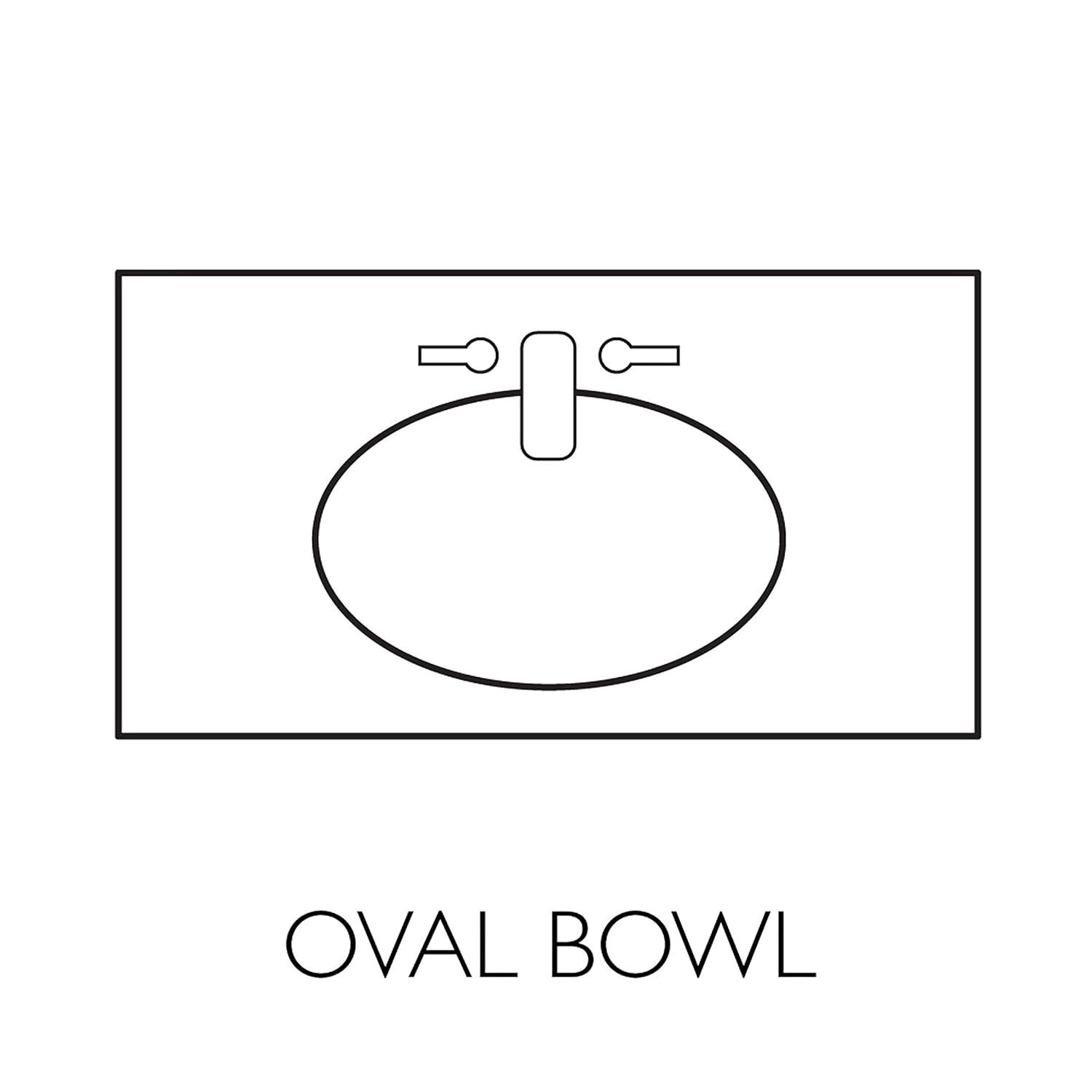 Cultured Marble Vanity Top – 25-Inch Single Bowl Sink 4-Inch Centerset with Integrated Backsplash – Reinforced Packaging – Ivory Swirl, Design House, 586313