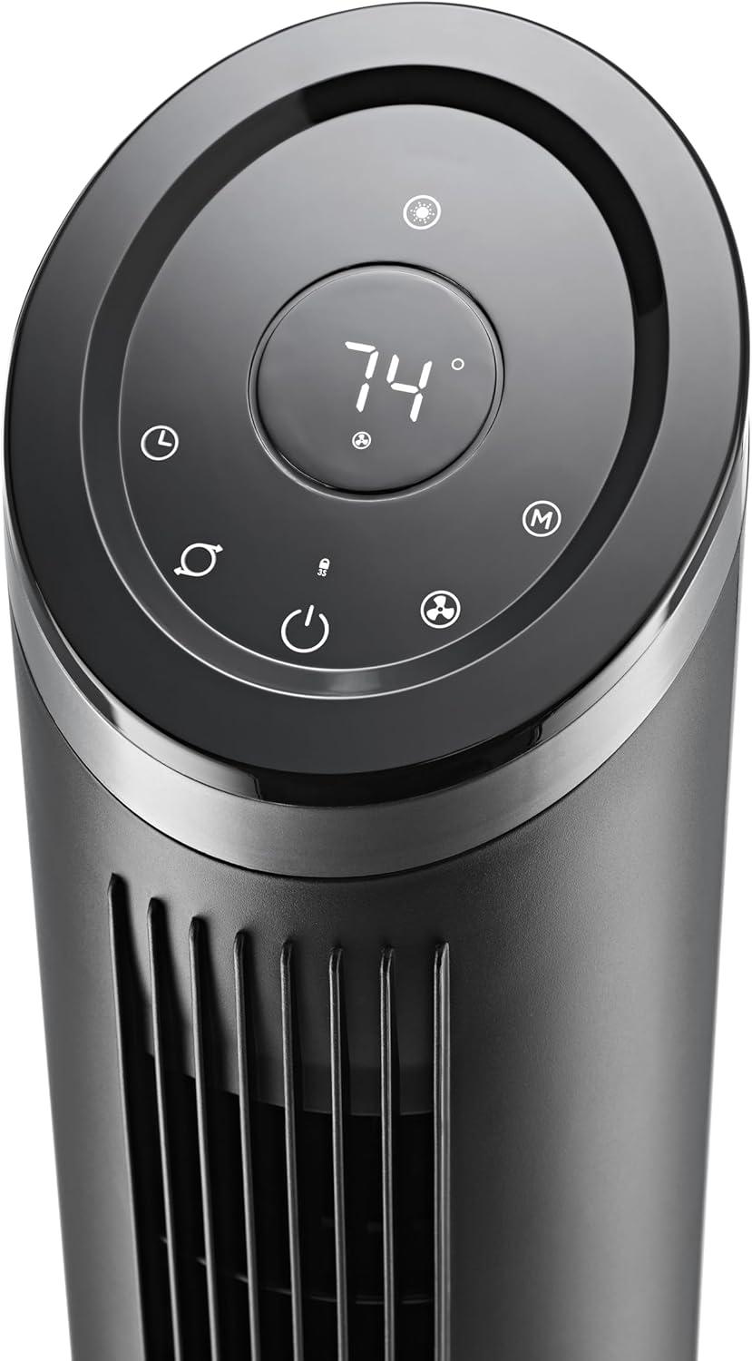 Lasko 42" Black Oscillating Remote Controlled Tower Fan