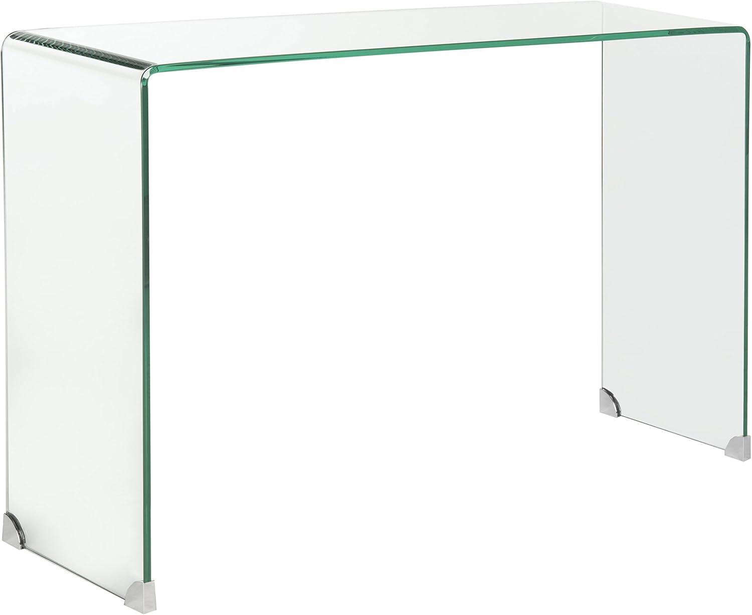 Ambler Glass Console Table - Clear - Safavieh