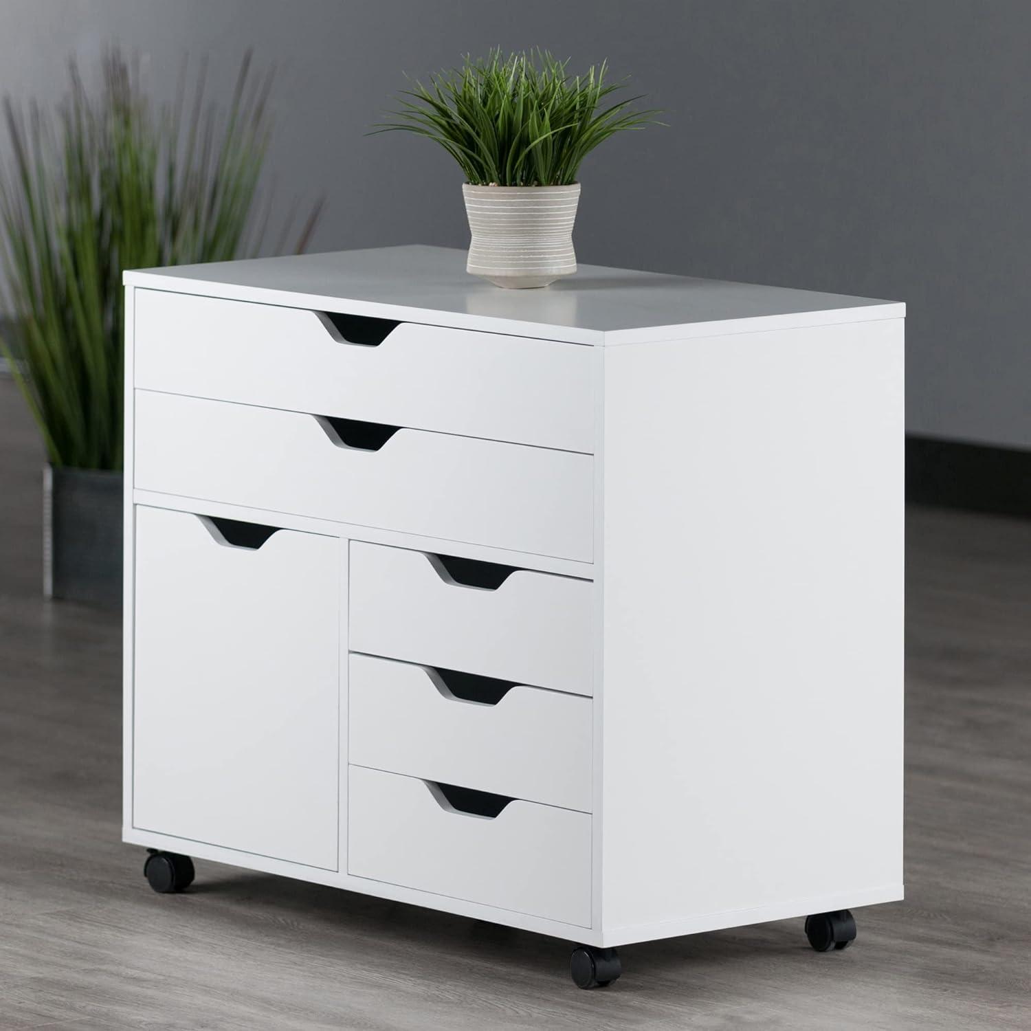 Halifax 3 Section Mobile Storage Cabinet - Winsome