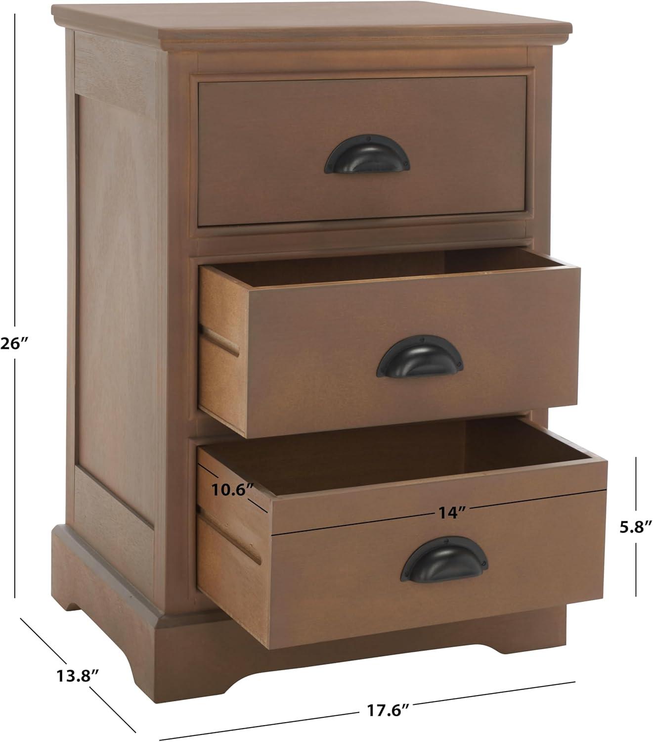 Griffin 3 Drawer Side Table - Safavieh