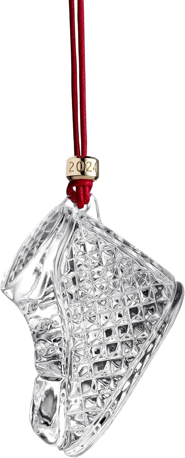 2024 Crystal Baby's First Boot Ornament with Red Rope