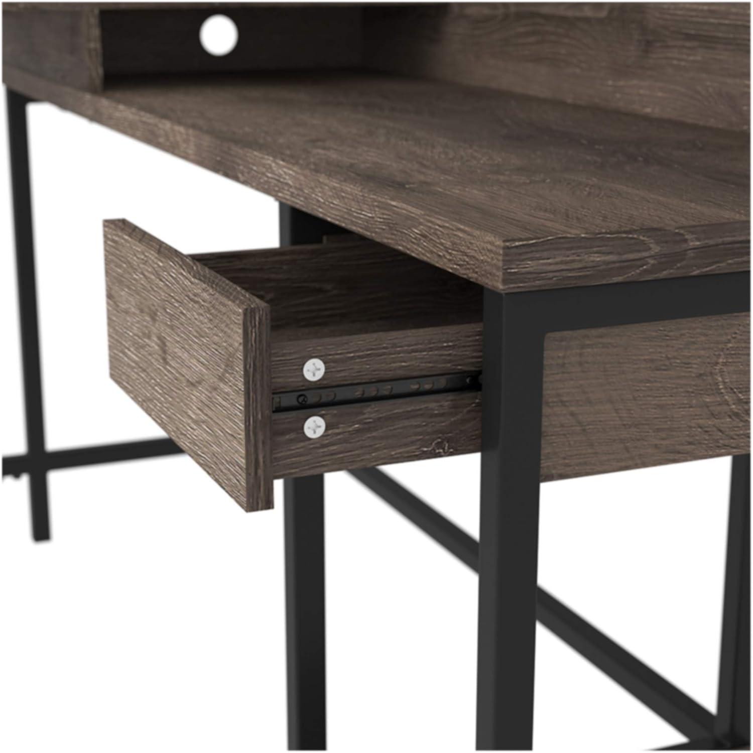 Signature Design by Ashley Contemporary Arlenbry Home Office L-Desk with Storage Gray