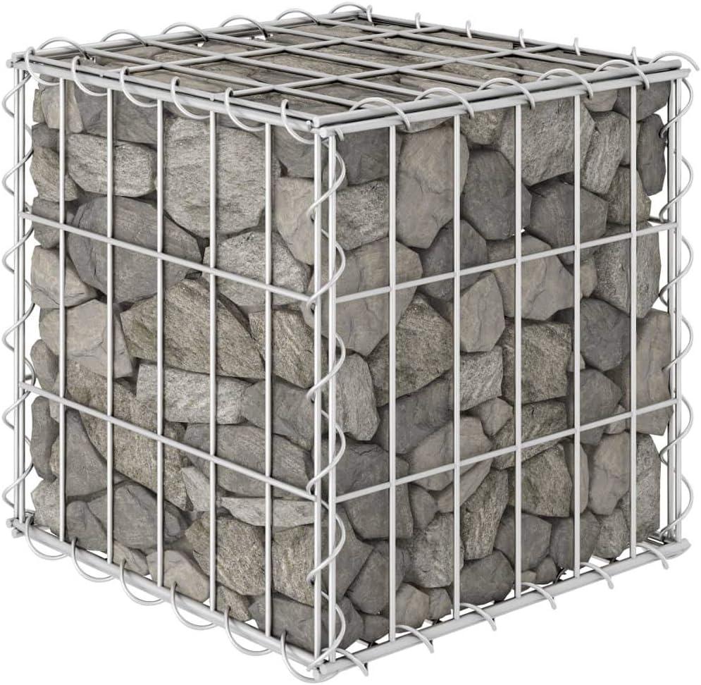 Steel Wire Cube Gabion Raised Bed Planter 23.6"