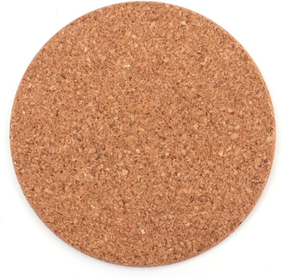 Tebery 20 Pack Round Absorbent Cork Coasters for Drinks