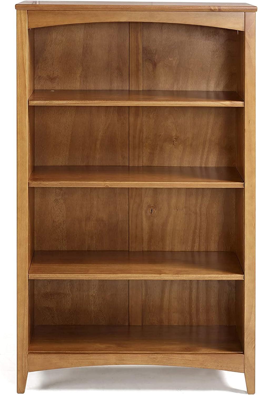 Cherry 48" Adjustable Solid Wood Shaker Bookcase