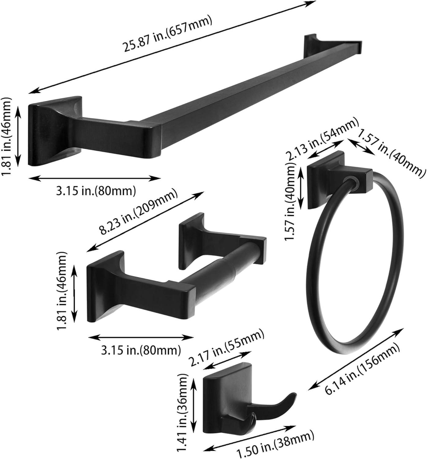 4 - Piece Bathroom Hardware Set