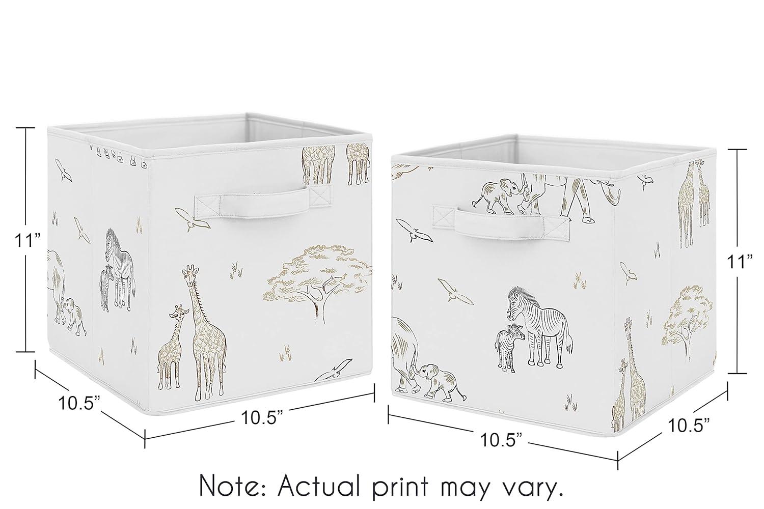 Serengeti Animals Fabric Storage Bin by Sweet Jojo Designs