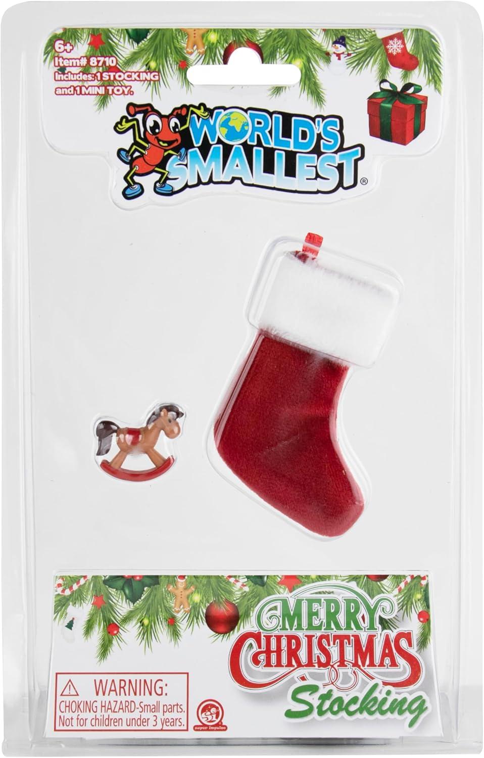 World's Smallest Merry Christmas Stocking - Style May Vary