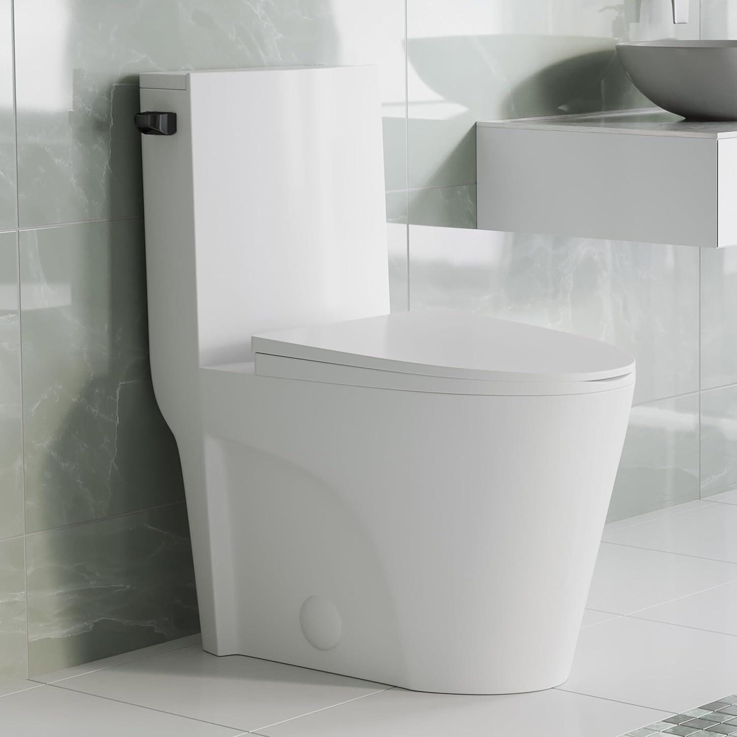 St. Tropez One Piece Elongated Toilet Dual Vortex Flush
