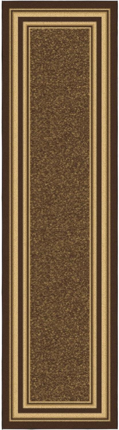 Machine Washable Non-Slip Bordered Area Rug For Living Room, Hallway Runner, Entryway Rug