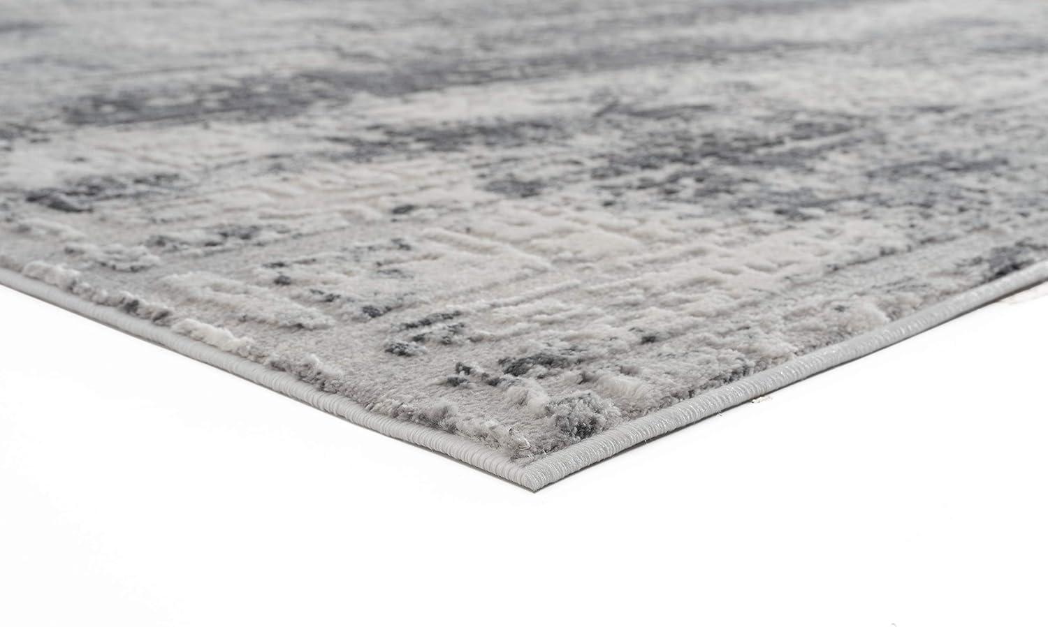 5 ft. 3 in. x 7 ft. 2 in. Cascades Mazama Contemporary & Transitional Rectangle Machine Made Area Rug, Grey