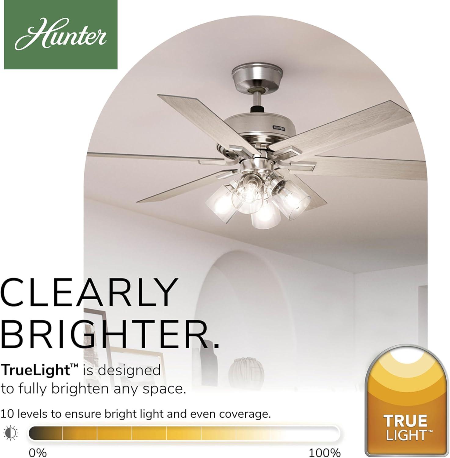 Hunter 52 Inch Fonthill ENERGY STAR® Hunterexpress Ceiling Fan With Lights And Remote