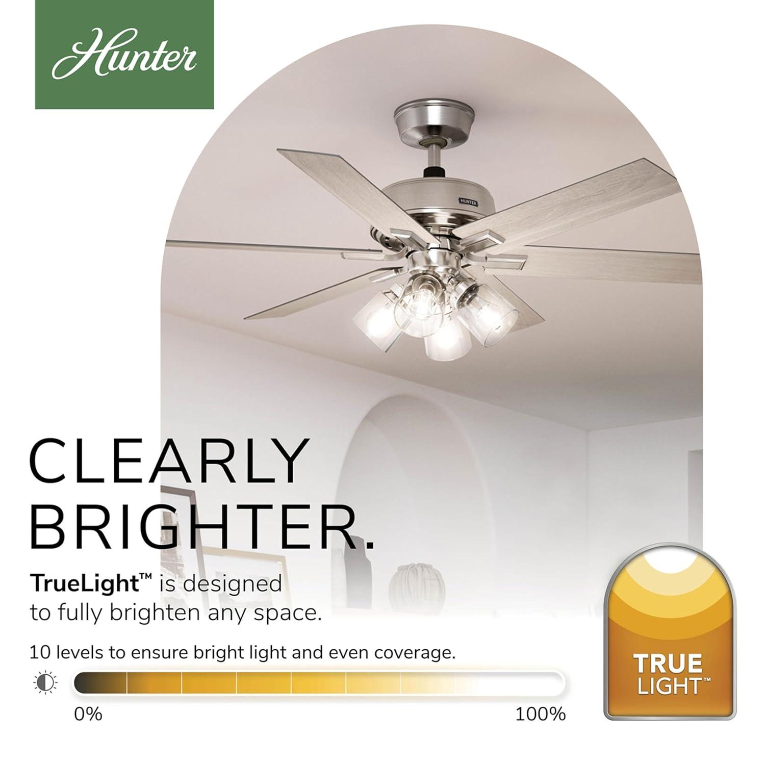 Hunter 52 Inch Fonthill ENERGY STAR® Hunterexpress Ceiling Fan With Lights And Remote
