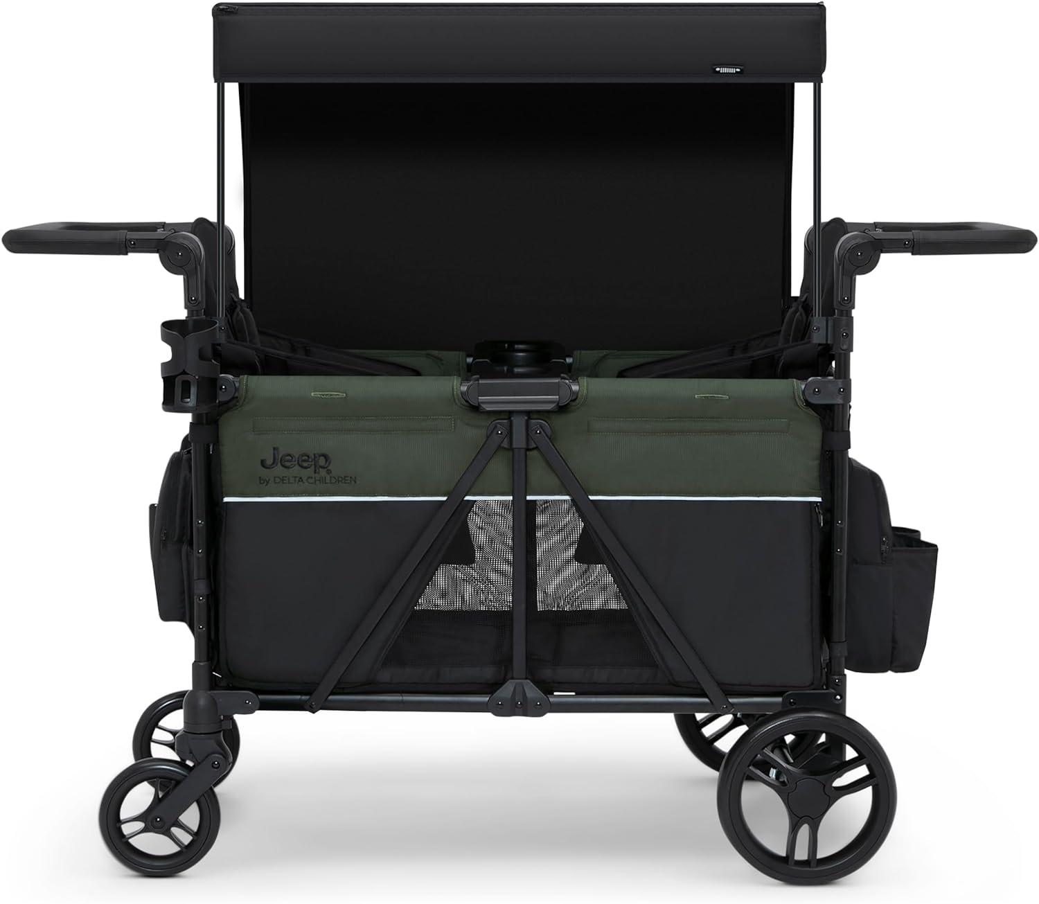 Jeep Aries Stroller Wagon by Delta Children - Black/Green