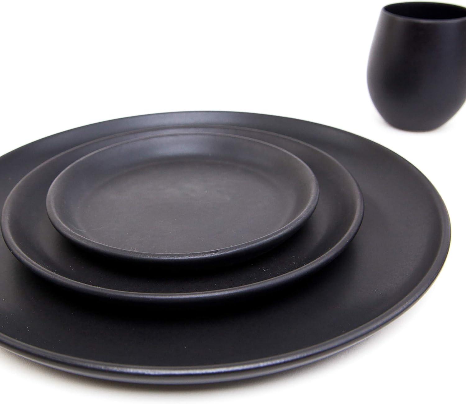 La Marsa Basalt Stoneware 4-Piece Dining Set