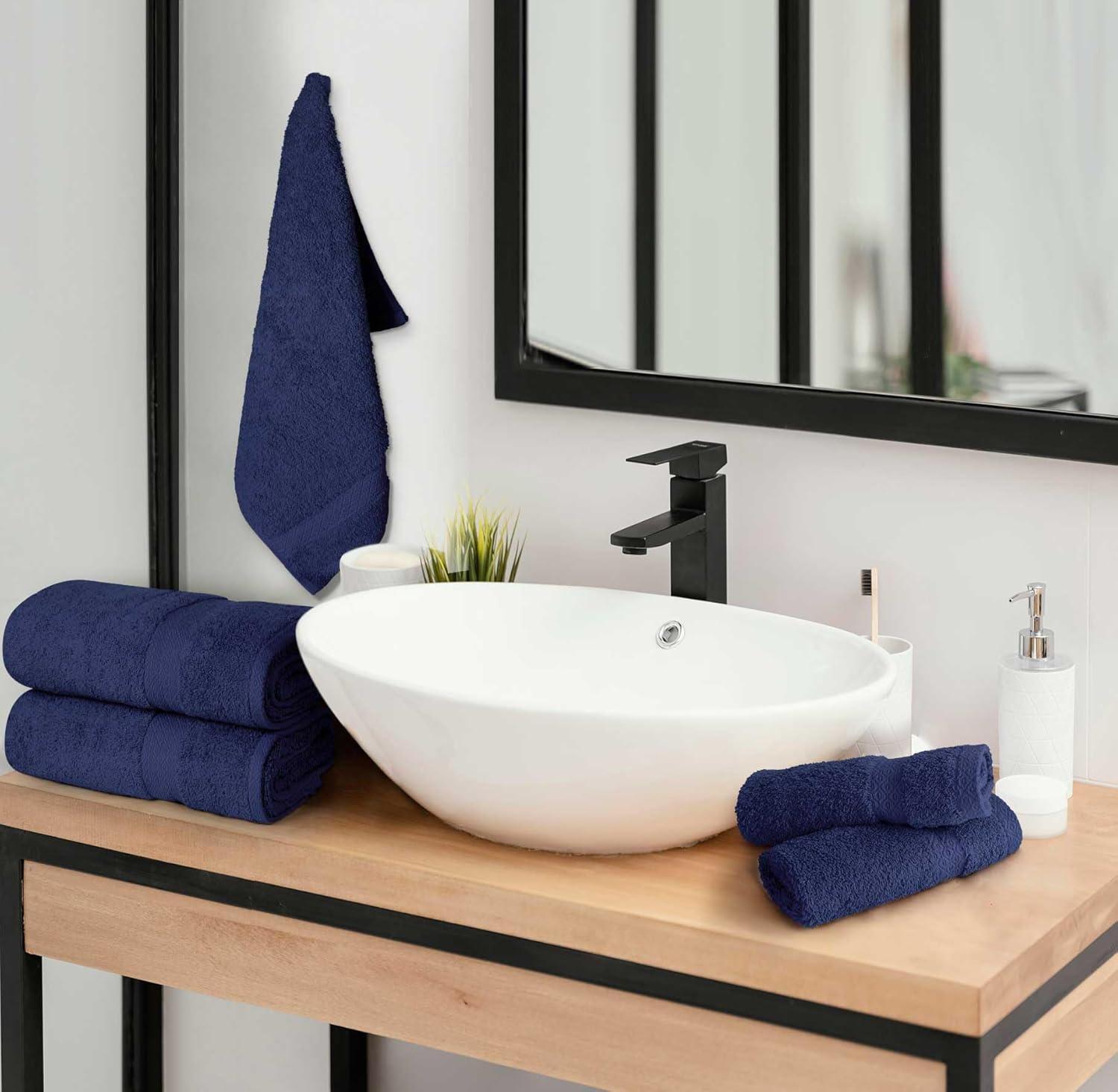 Anne Klein Reverie Antimicrobial Towel Set 6 Piece 100% Cotton Towel Set