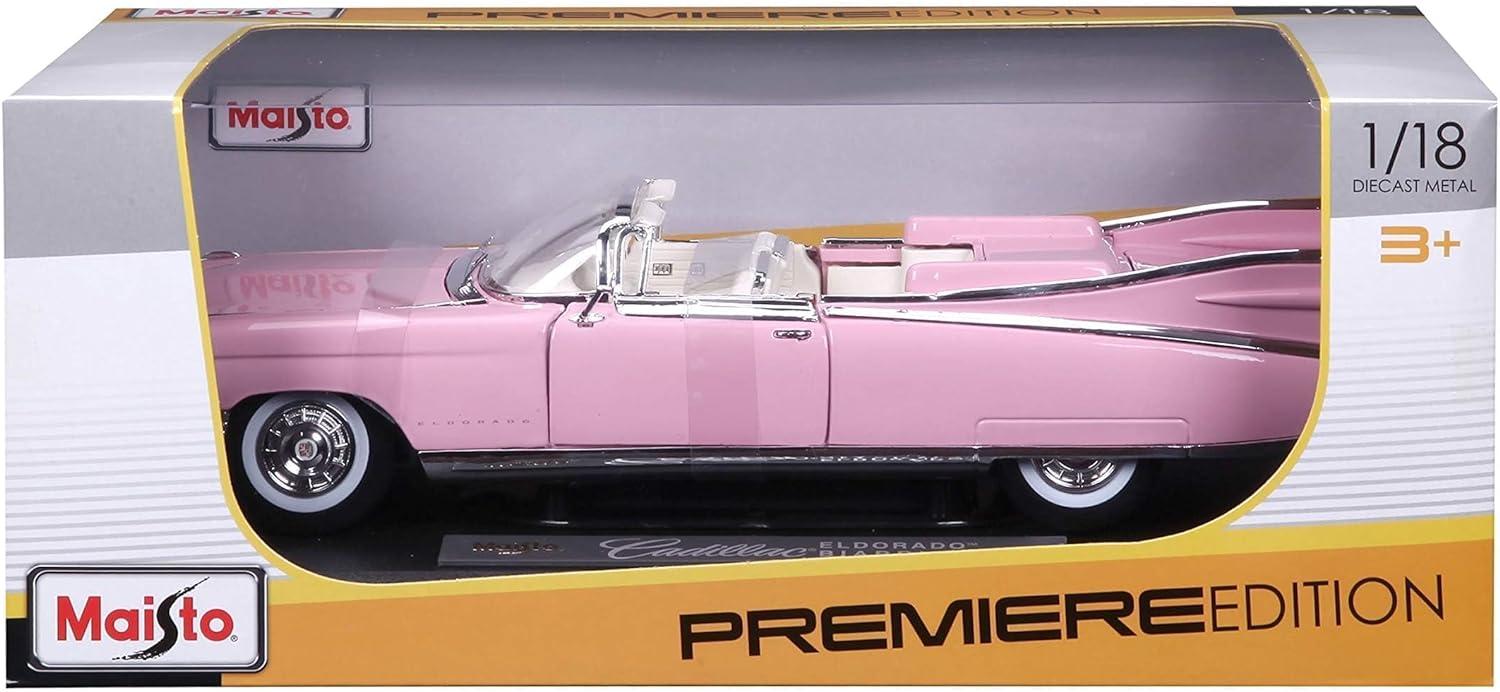 Maisto Cadillac Eldorado Biarritz Convertible Pink 1/18 Diecast (36813)