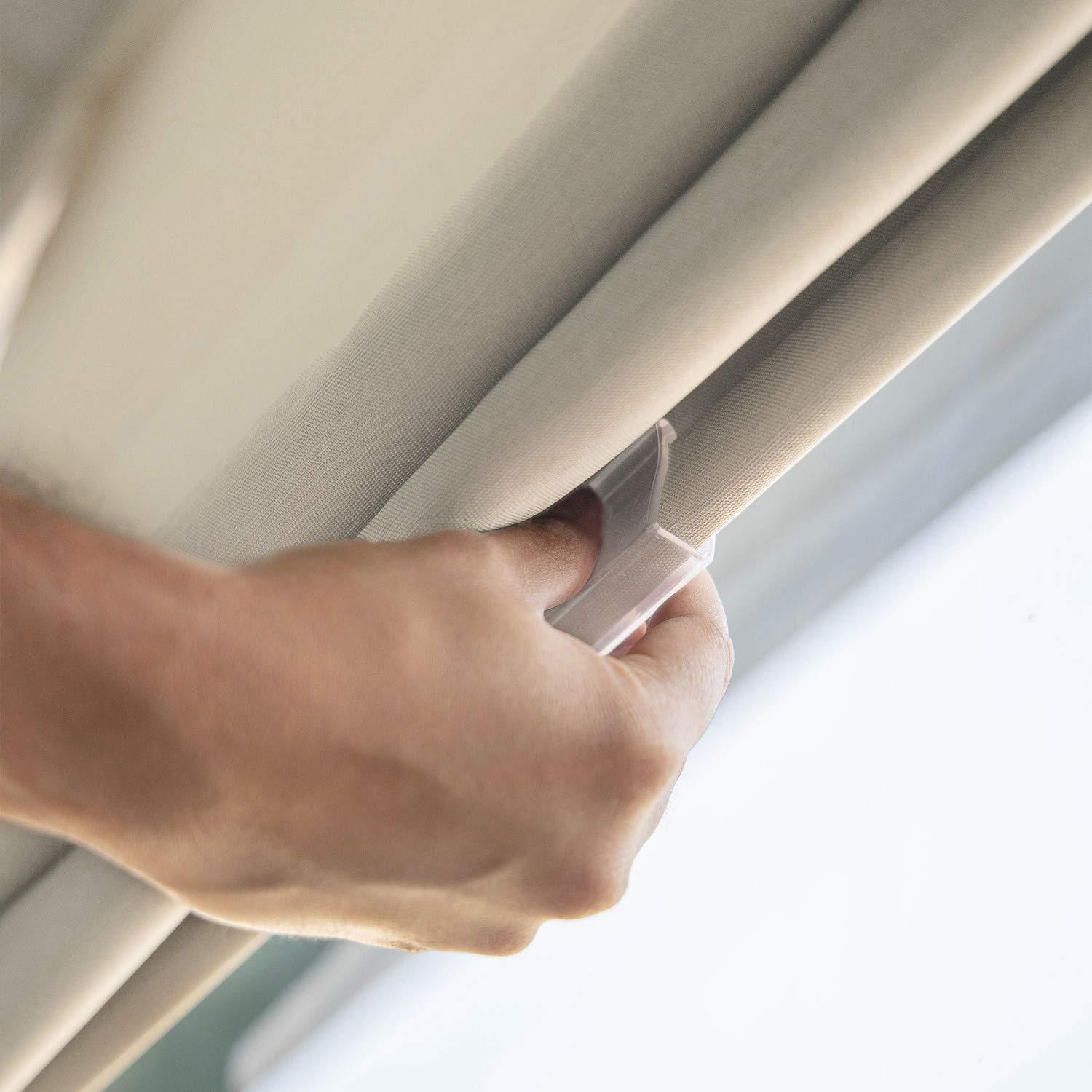 36"x64" Chicology Blackout Roman Shade Moon Shell