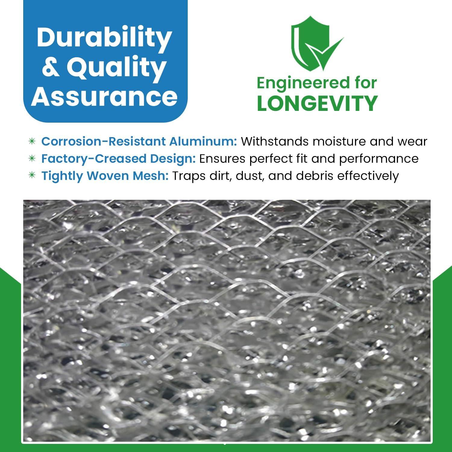 Filter Everything Washable Aluminum Air Filter – 24 x 24 x 1 – Permanent, Reusable HVAC Intake Filter – Heavy-Duty Expanded Aluminum Mesh – Pre-Filter for HEPA or Pleated Filters