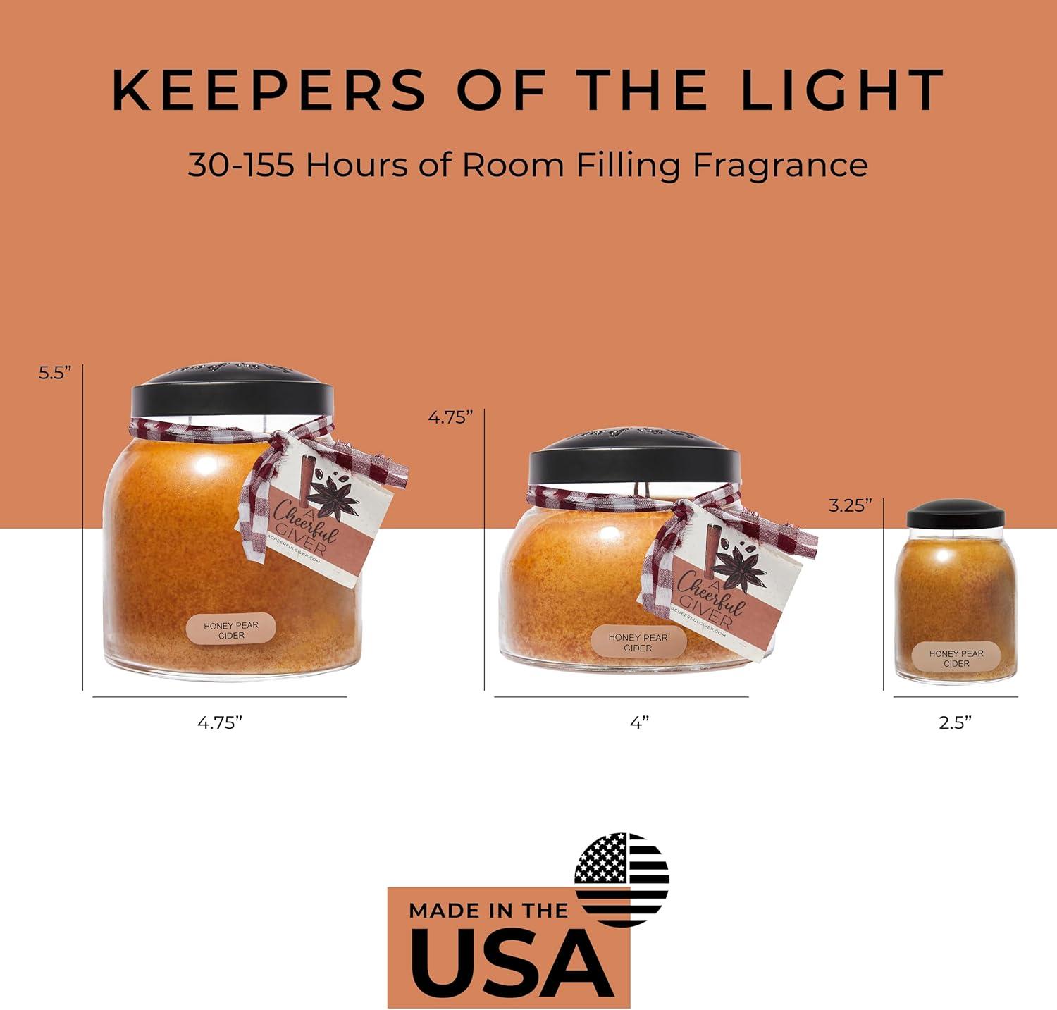 Keepers Of The Light Honey Pear Cider Scented Jar Candle