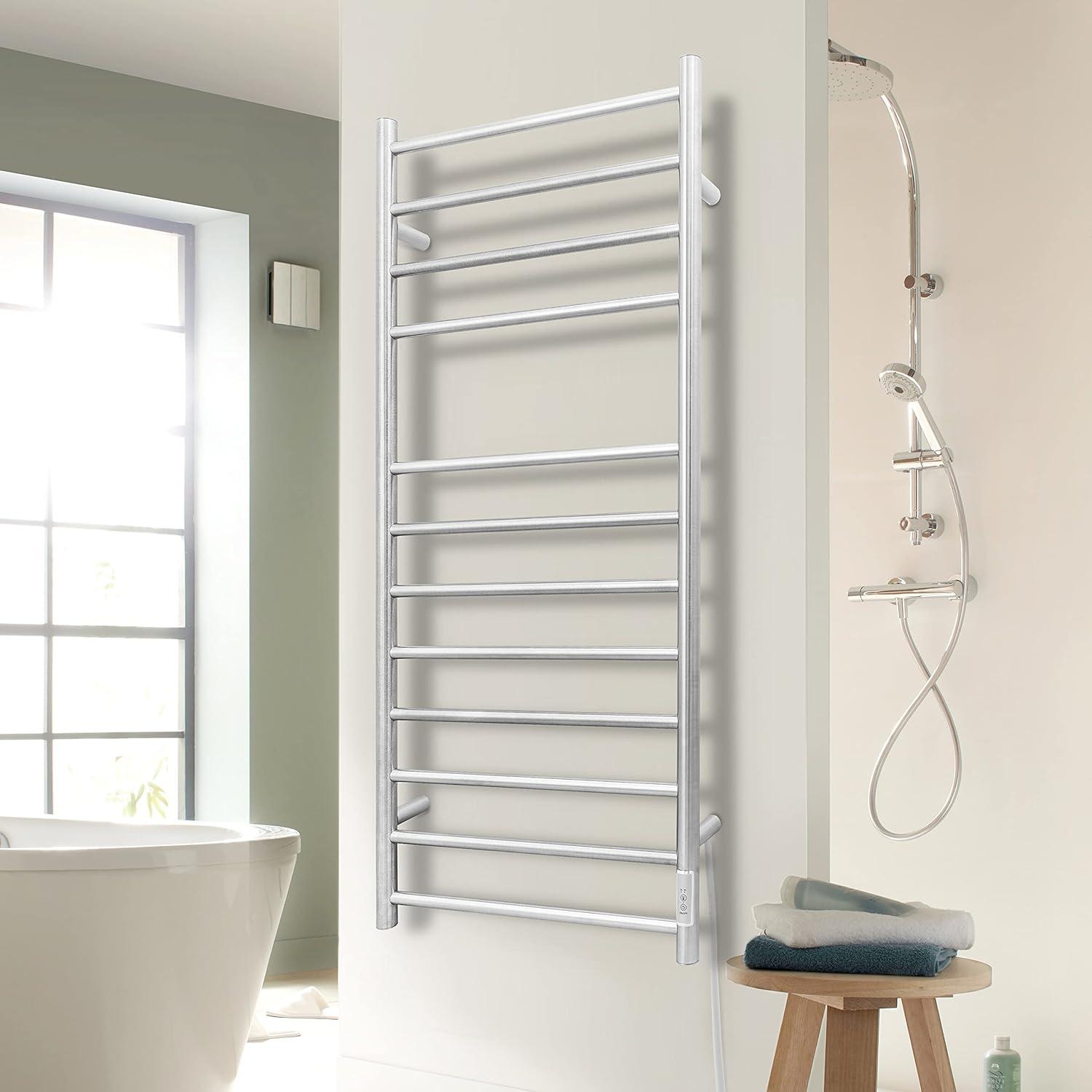 Stainless Steel Wall Mounted Electric Towel Warmer with Timer