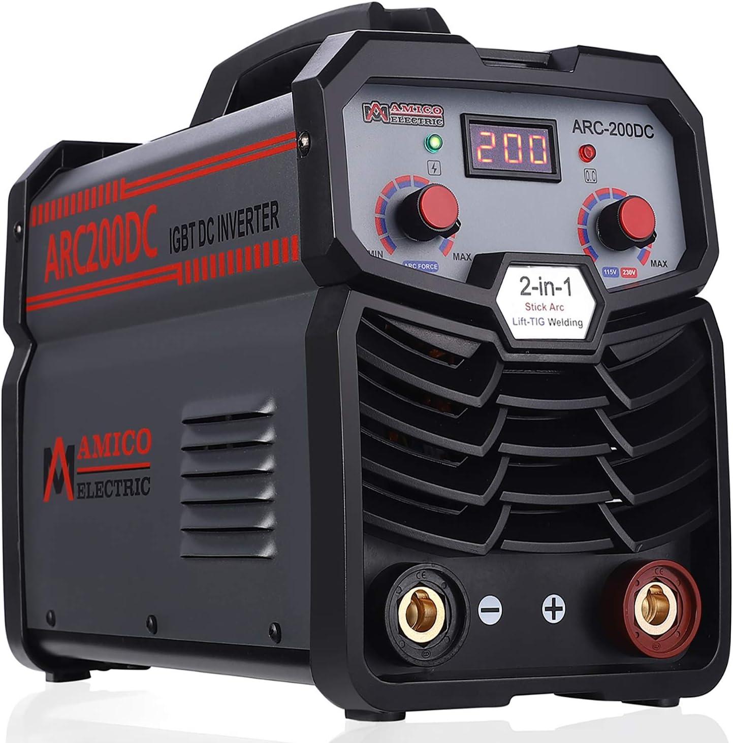 Amico 200 Amp Gray and Red Stick Arc DC Welder