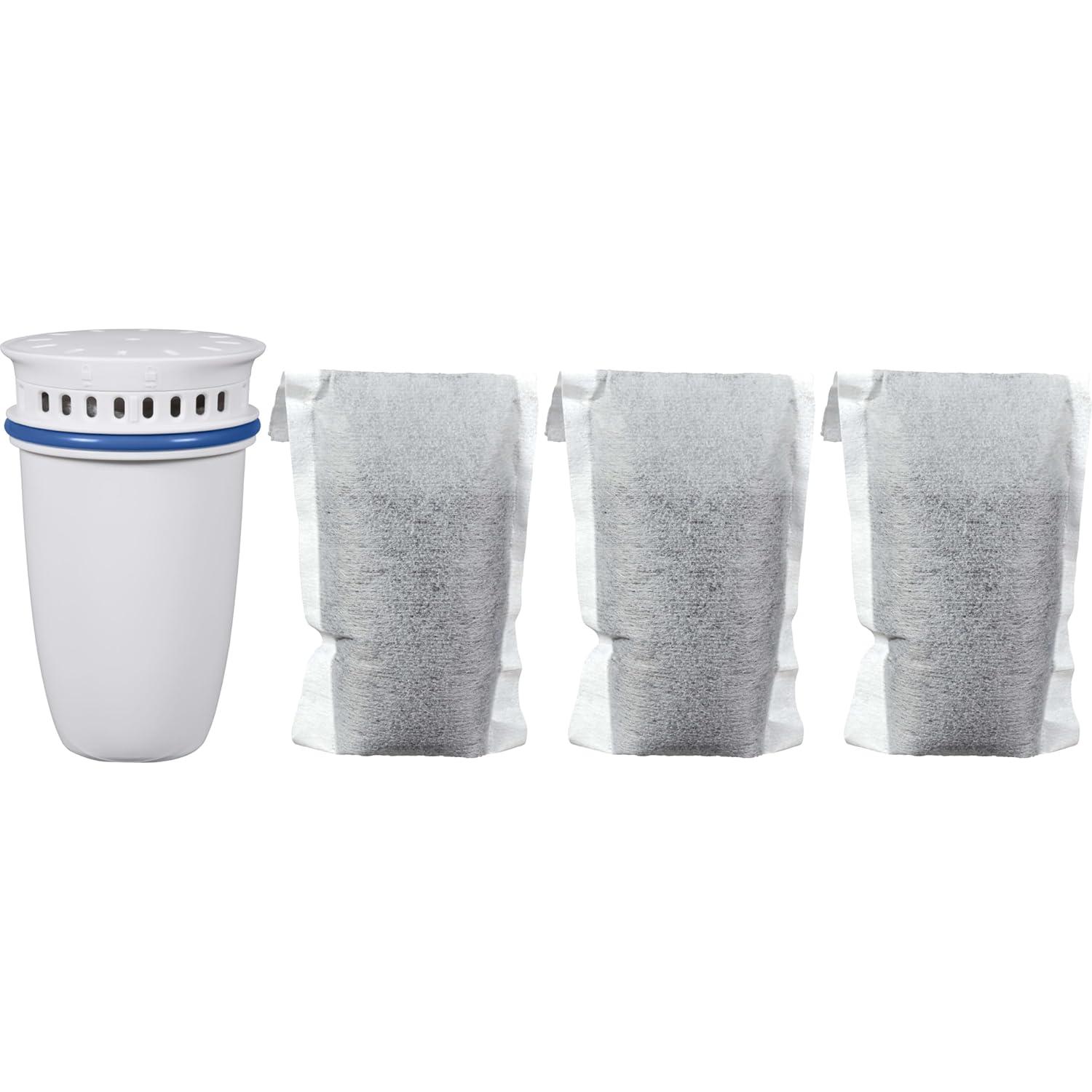 Brita Refillable Filter Starter Kit 3pk: Replacement Water Filters for Pitchers & Dispensers, Filters Chlorine