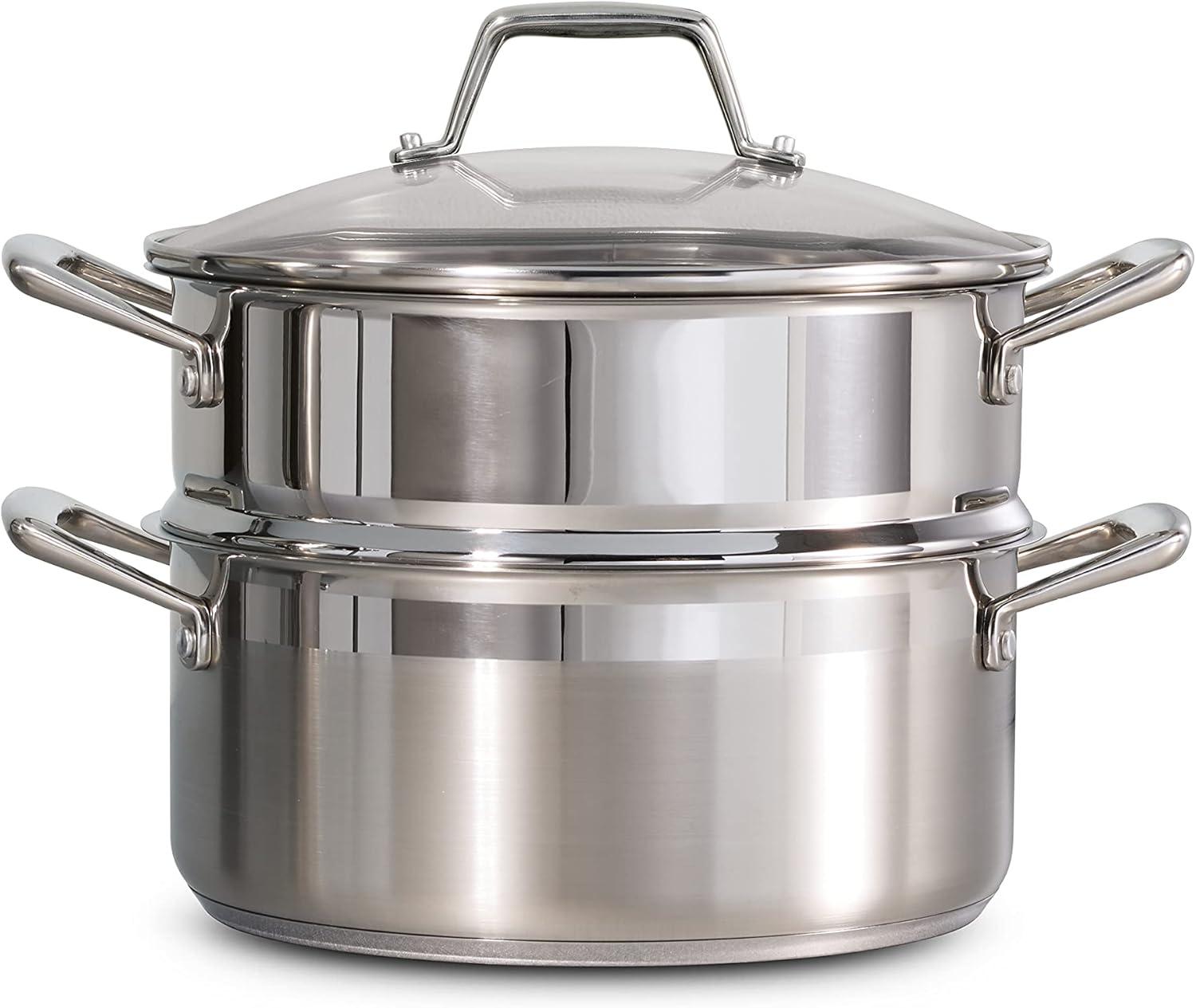 Tramontina 5 qt. Stainless Steel Steamer Pot with Lid