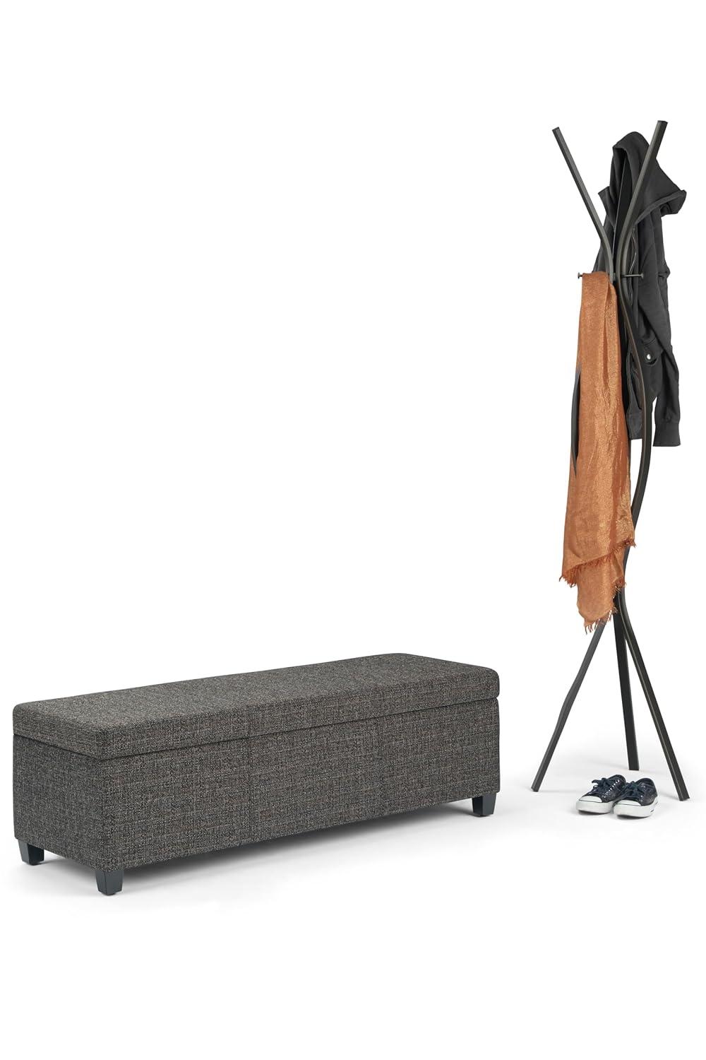 Simpli Home Avalon Storage Ottoman Bench,Assembled
