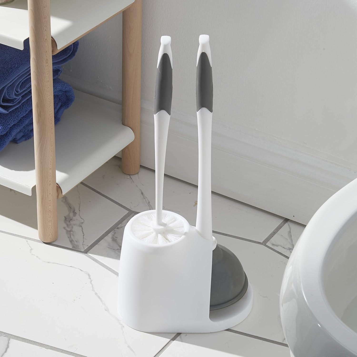 Clorox Plunger & Toilet Brush with Carry Caddy