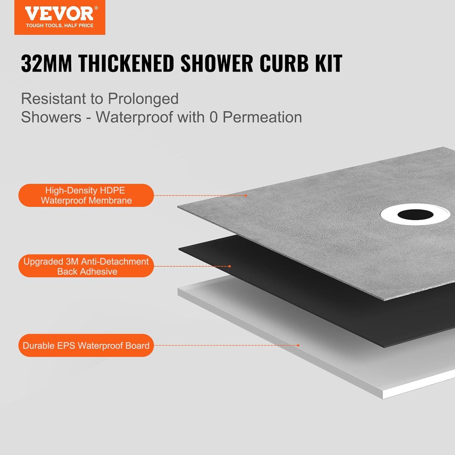 72'' W 48'' D Rectangular Shower Base